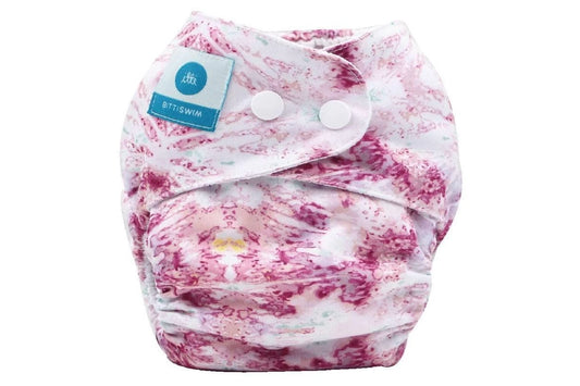 Itti Bitti Swim Nappy Coral Swirl Small/Medium/Large