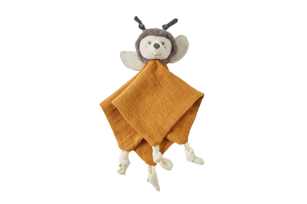 Jiggle & Giggle 23cm Bumble the Bee Comforter Soothing Blanket w Plush (Brown)