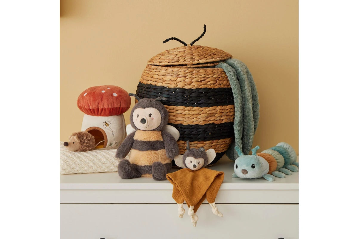 Jiggle & Giggle 23cm Bumble the Bee Comforter Soothing Blanket w Plush (Brown)