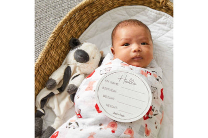 Jiggle & Giggle 30cm Bertie Cow Comforter w Soft Plush Baby 0m+ (Charcoal White)