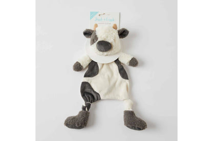 Jiggle & Giggle 30cm Bertie Cow Comforter w Soft Plush Baby 0m+ (Charcoal White)