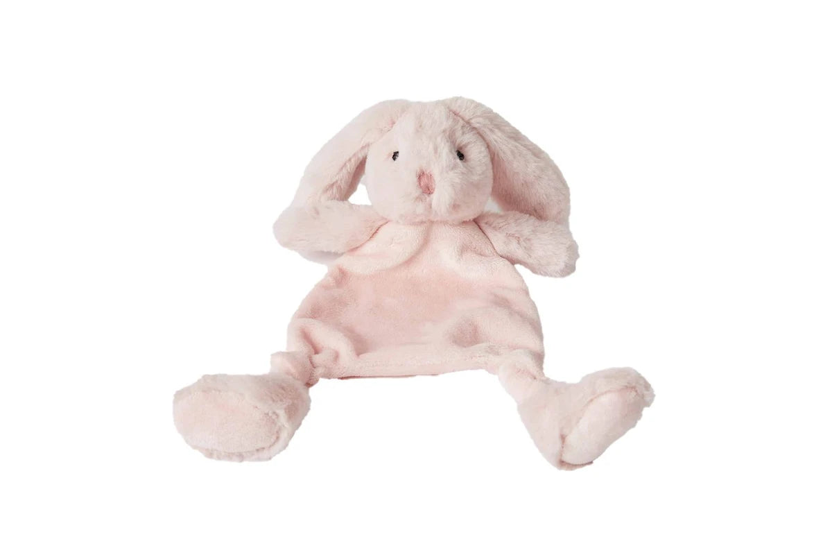 Jiggle & Giggle 33cm Bunny Comforter Teething Blanket Plush Toy Baby 0m+ (Pink)