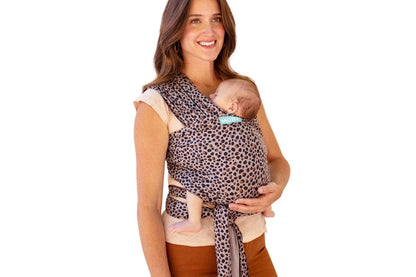 Moby Classic Wrap Baby Newborn Cotton Fabric Body Travel Carrier (Leopard)