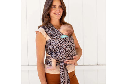 Moby Classic Wrap Baby Newborn Cotton Fabric Body Travel Carrier (Leopard)