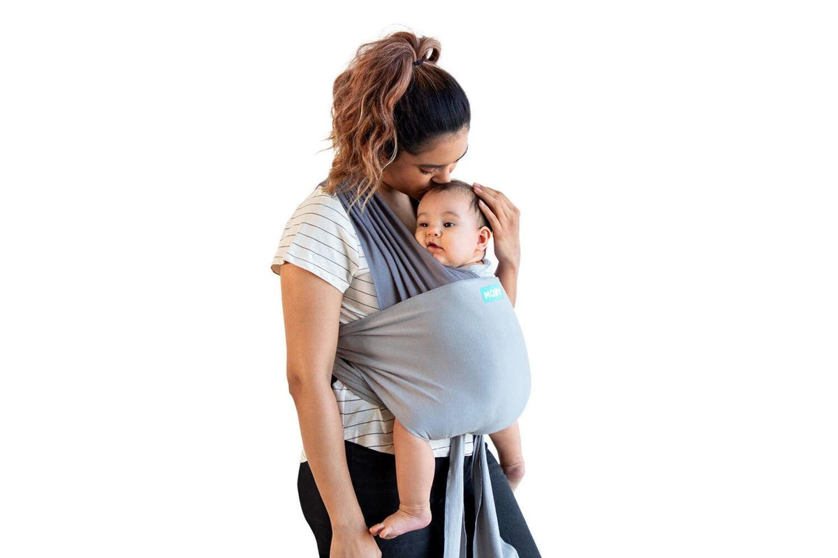 Moby Easy Wrap Smoked Pearl Hybrid Cotton Baby/Newborn/Infant Carrier (Grey)
