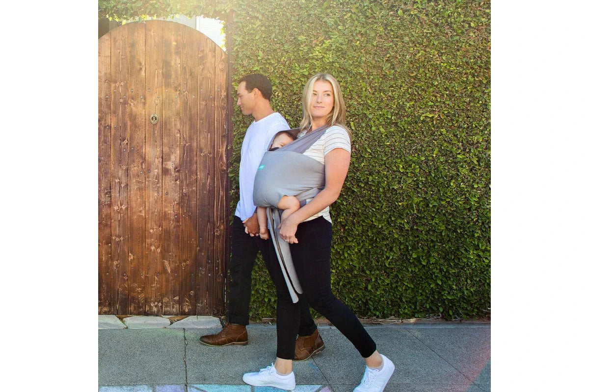 Moby Easy Wrap Smoked Pearl Hybrid Cotton Baby/Newborn/Infant Carrier (Grey)