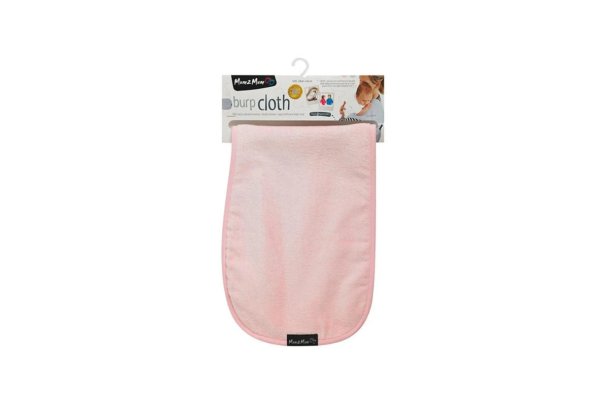 Mum 2 Mum Burp Cloth (Baby Pink)