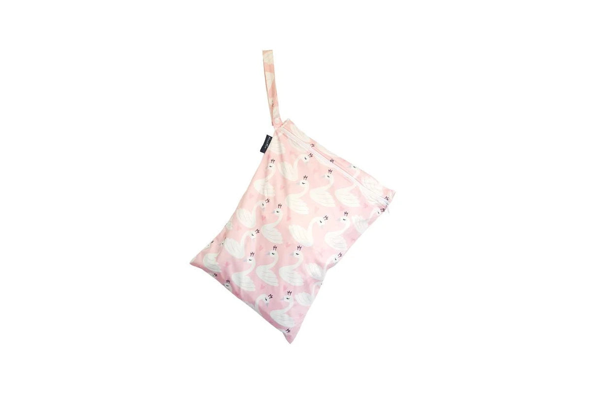 Mum 2 Mum Wet Bag - Swans/Pink (2 Pack)