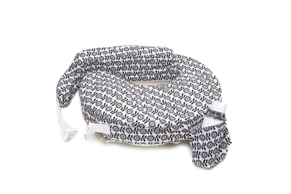 My Brest Friend Nursing Breastfeeding Support Pillow w Pocket (Midnight Poppy)