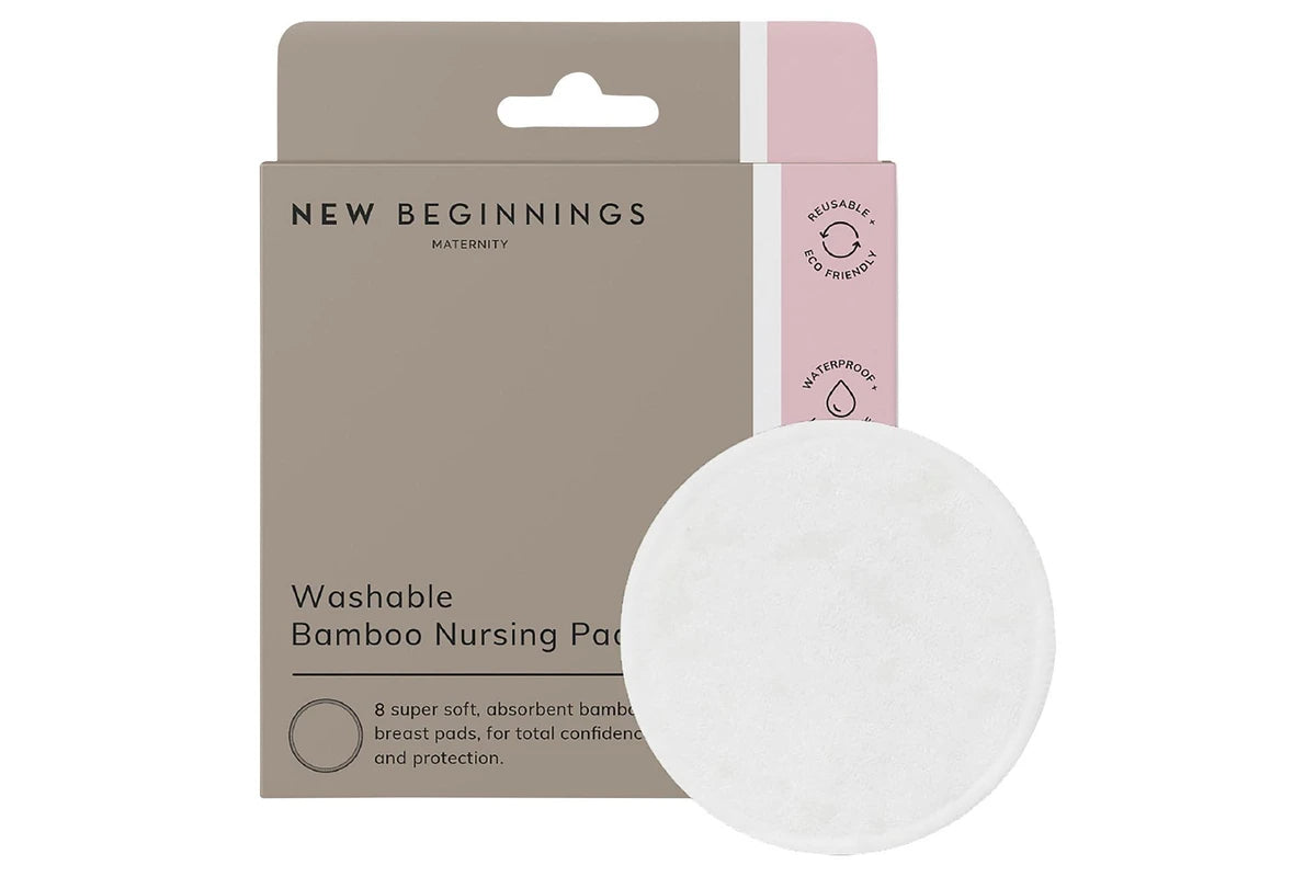 New Beginnings Bamboo Washable Nursing Pads 8pk