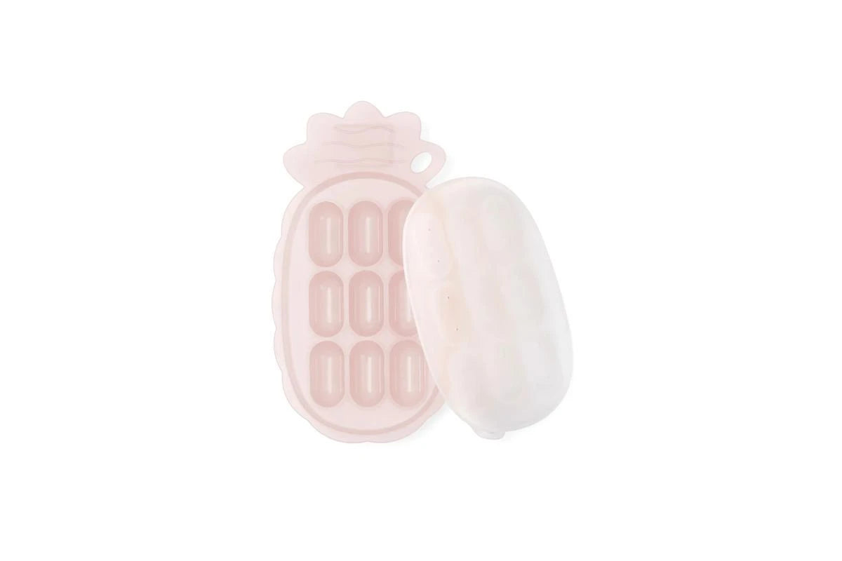 Haakaa Pineapple Silicone Nibble Tray (Blush, Peagreen, Banana) (with Label Slot)