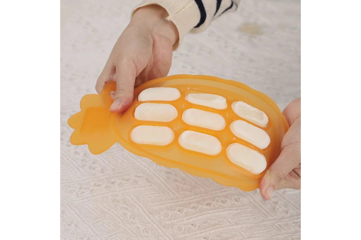 Haakaa Pineapple Silicone Nibble Tray (Blush, Peagreen, Banana) (with Label Slot)