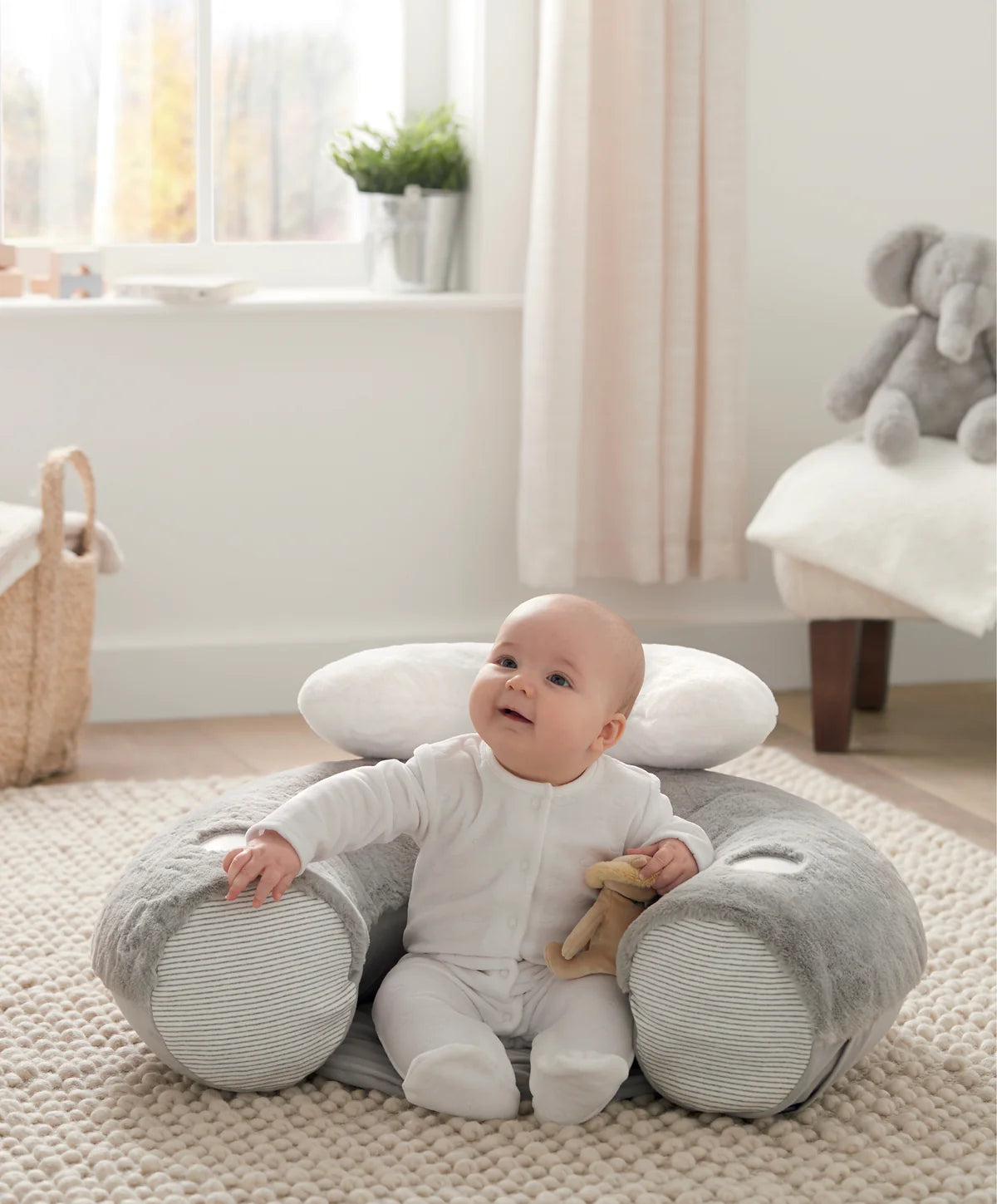 Mamas & Papas Sit & Play Baby Floor Seat - Welcome to the World Elephant