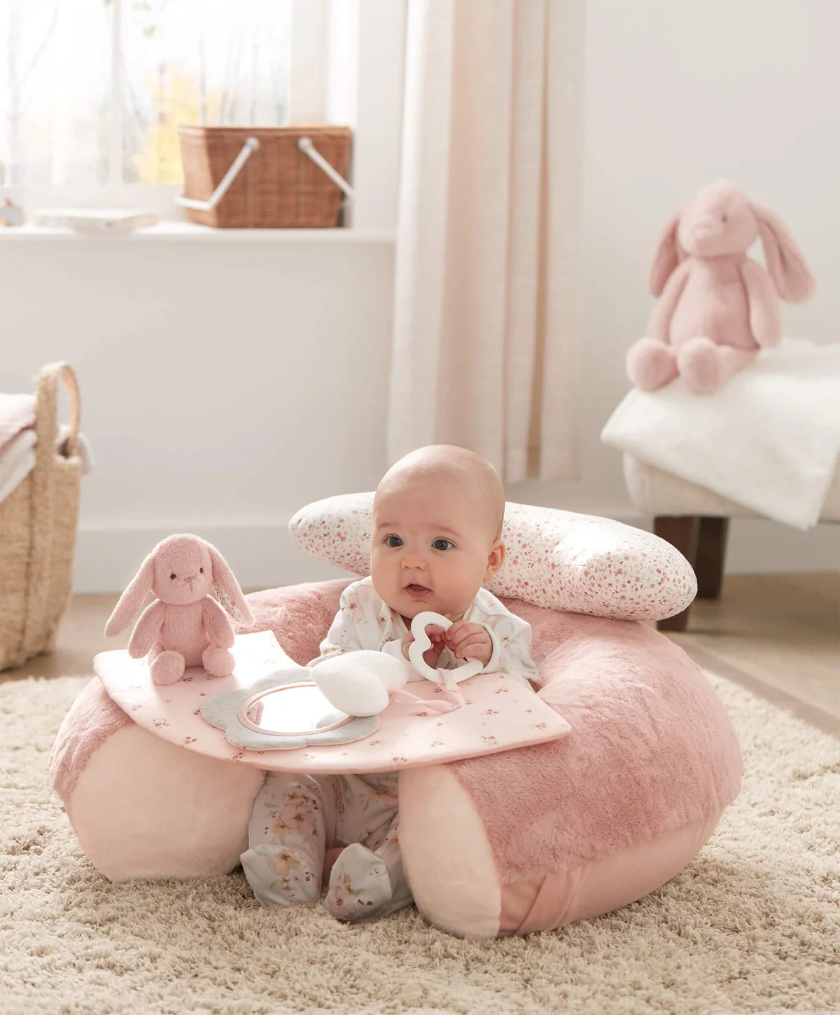 Mamas & Papas Sit & Play Floor Seat - Welcome to the World (Pink)