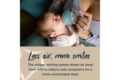 Tommee Tippee Advanced Anti-Colic Baby Bottle Teats, Breast-like, Soft Silicone, Fast Flow, 6m+, 2 Pack