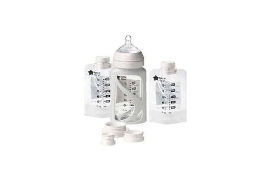 Tommee Tippee Breast Milk Teats Holder Pouch Starter Set w Sterilised Pouches