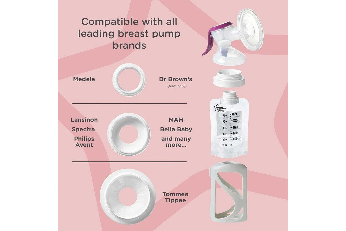 Tommee Tippee Breast Milk Teats Holder Pouch Starter Set w Sterilised Pouches