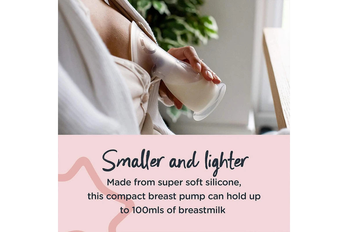 Tommee Tippee Silicone Manual Breast Pump Milk Saver w Sterilising Lid 100mL