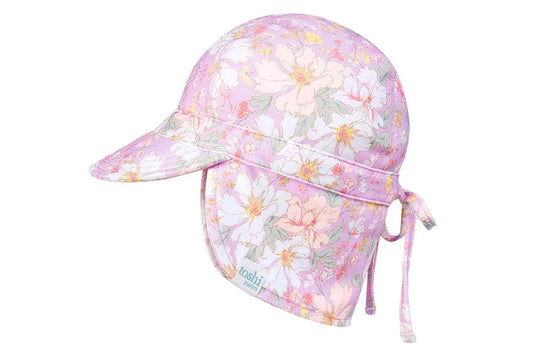 Toshi Swim Baby Flap Cap Classic Dahlia