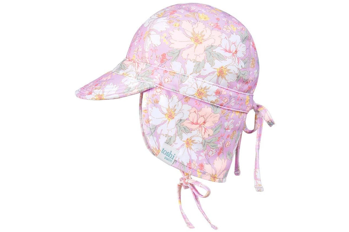 Toshi Swim Baby Flap Cap Classic Dahlia