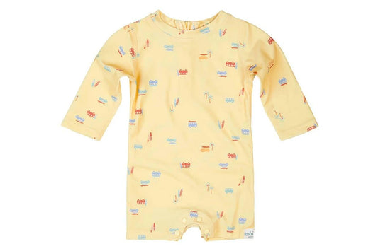 Toshi Swim Baby Onesie Long Sleeve Classic Sunny