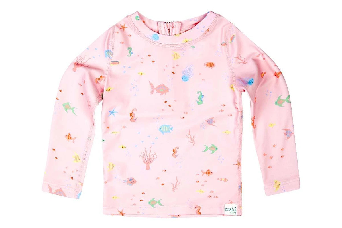 Toshi Swim Baby Rashie Long Sleeve Coral
