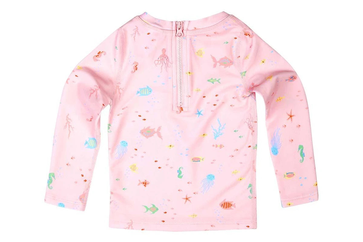 Toshi Swim Baby Rashie Long Sleeve Coral