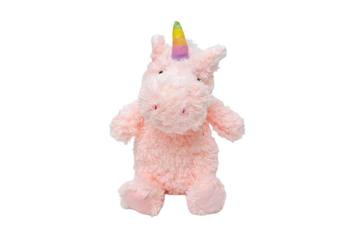Urban Brand Curly Unicorn Baby/Toddler Soft Animal Cuddle Toy 18cm (Pink Red)
