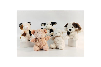 Urban Curly Cow 18cm Soft Toy Kids Children Animal Fun Play Plush (White & Black)