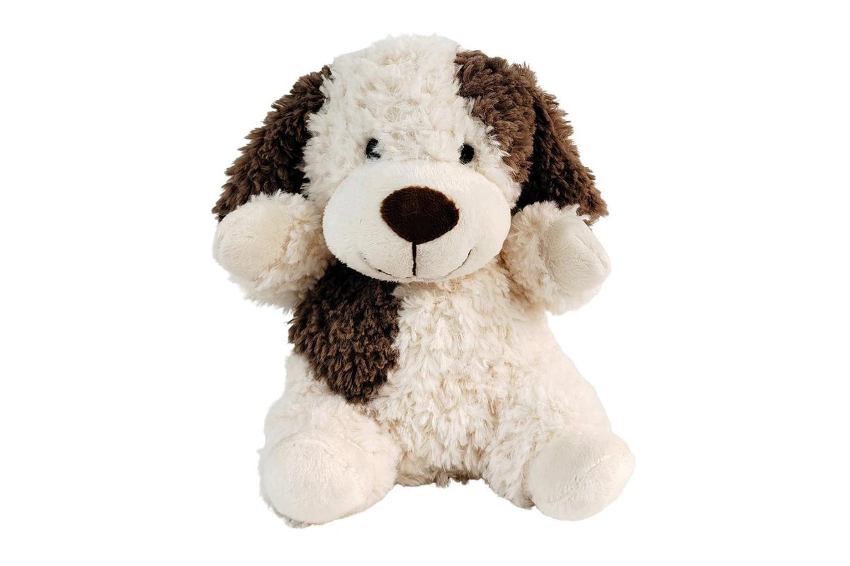 Urban Curly Dog 18cm Soft Toy Kids Children Animal Fun Play Plush (White & Brown)