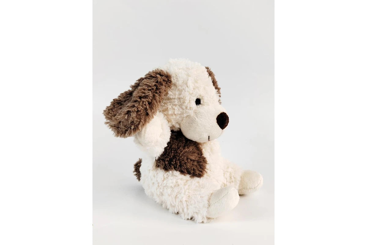 Urban Curly Dog 18cm Soft Toy Kids Children Animal Fun Play Plush (White & Brown)