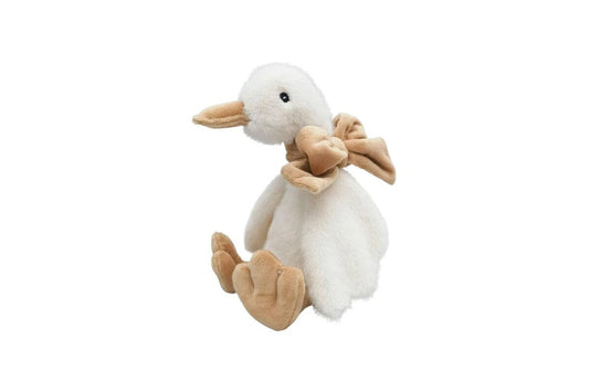 Urban Duck Stuffed Animal Plush Baby Soft Toy 30cm (Beige/White)