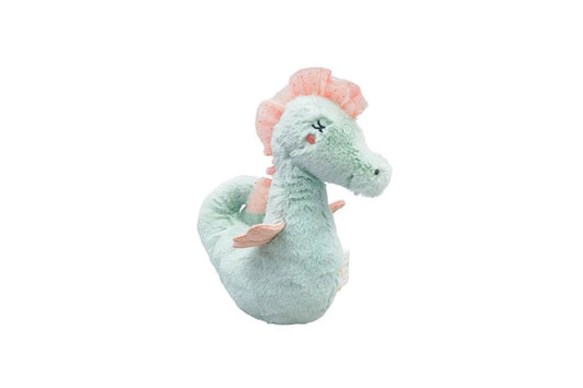 Urban Seahorse Rattle Stuffed Animal Plush Baby Soft Toy 19cm (Blue)
