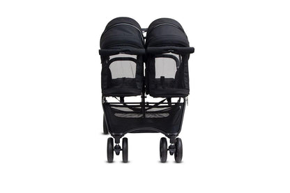 Valco Baby Snap Ultra Duo Foldable Pram Adjustable Seat Newborn Twin Coal (Black)