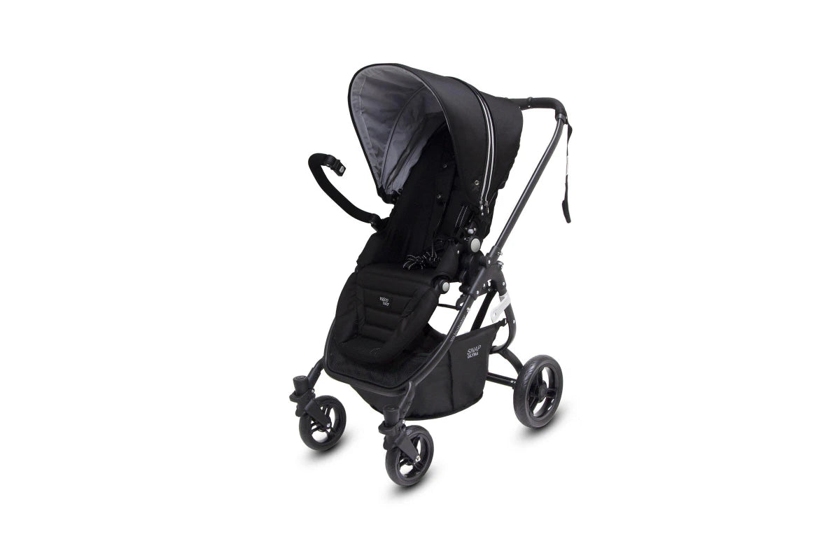 Valco Snap Ultra P Pram Stroller Foldable Ergo-Pivot Seat for Baby Infant (Black)