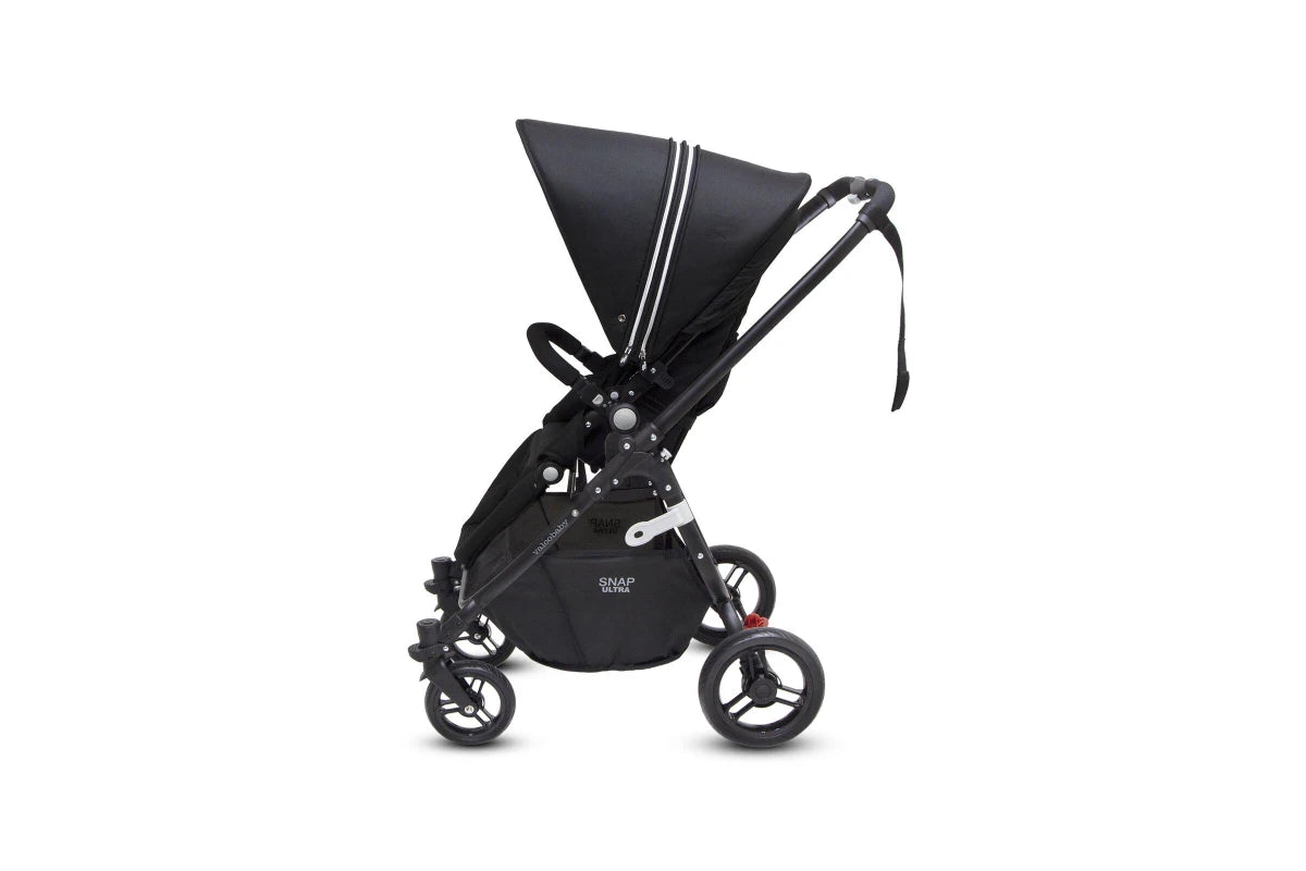 Valco Snap Ultra P Pram Stroller Foldable Ergo-Pivot Seat for Baby Infant (Black)