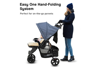 Veebee 3-Wheel Navigator Stroller (Glacier)