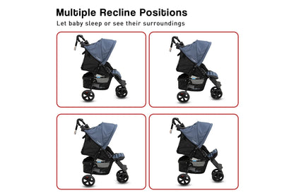 Veebee 3-Wheel Navigator Stroller (Glacier)