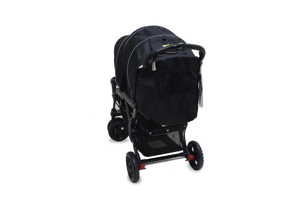 Veebee Doubletake Pram Tandem Twin Stroller Baby Infant Toddler (Salt & Pepper)