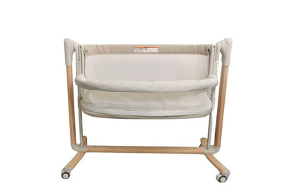 Baby Studio Baby Rockabye Bedside Sleeper Soothing Bassinet w/ Wheels 0-12m