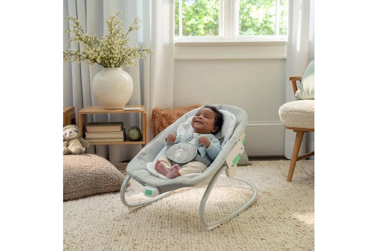 Ingenuity InLighten Baby/Newborn Soothing Swing And Rocker - Remy White/Grey 0m+