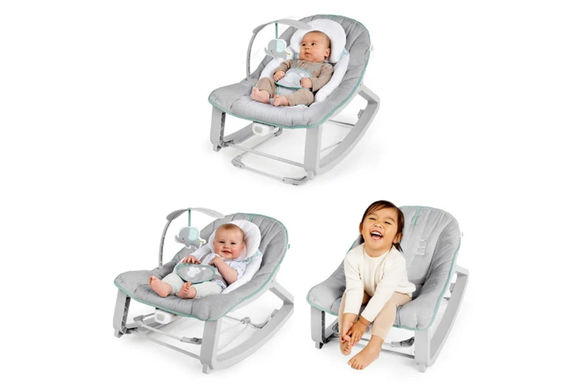 Ingenuity Keep Cozy 3-in-1 65cm Baby Grow w/ Me Bounce/Rocker Seat 0m+ Weaver