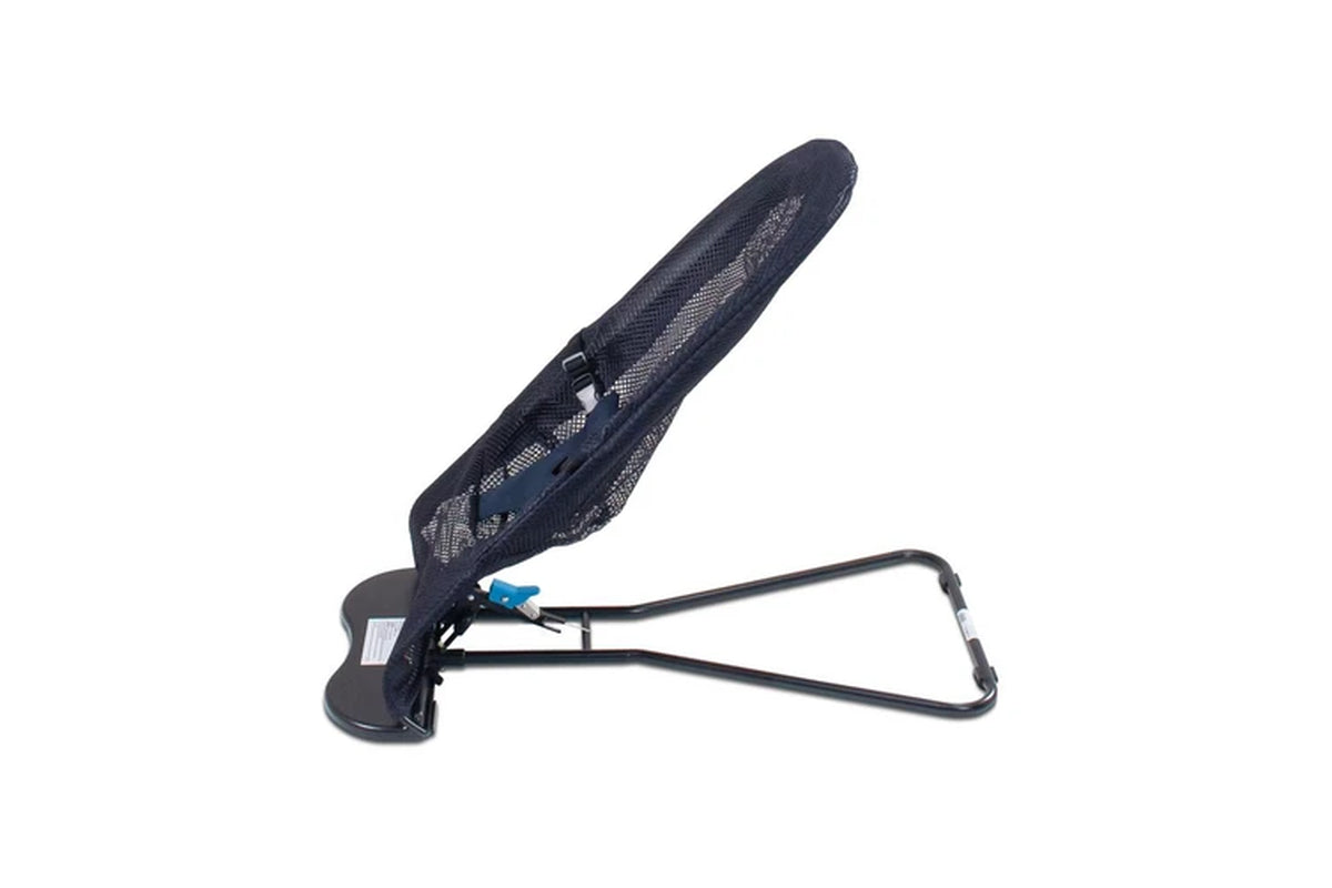 Vee Bee Baby Minder Bouncer Cushioned Seat Navy Mesh 3-Point Harness Recline