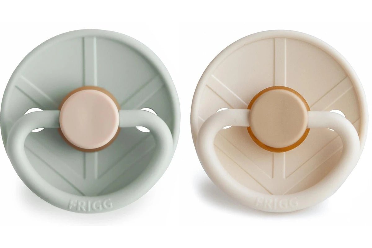 Frigg Little Viking Natural Rubber Latex Pacifier 2 Pack - Holger/Sigrid (6-18 months)