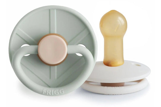 Frigg Little Viking Natural Rubber Latex Pacifier 2 Pack - Holger/Sigrid (6-18 months)